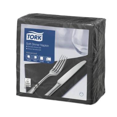 SERVETTEN ZWART 3-LAAGS  100st  39x39cm